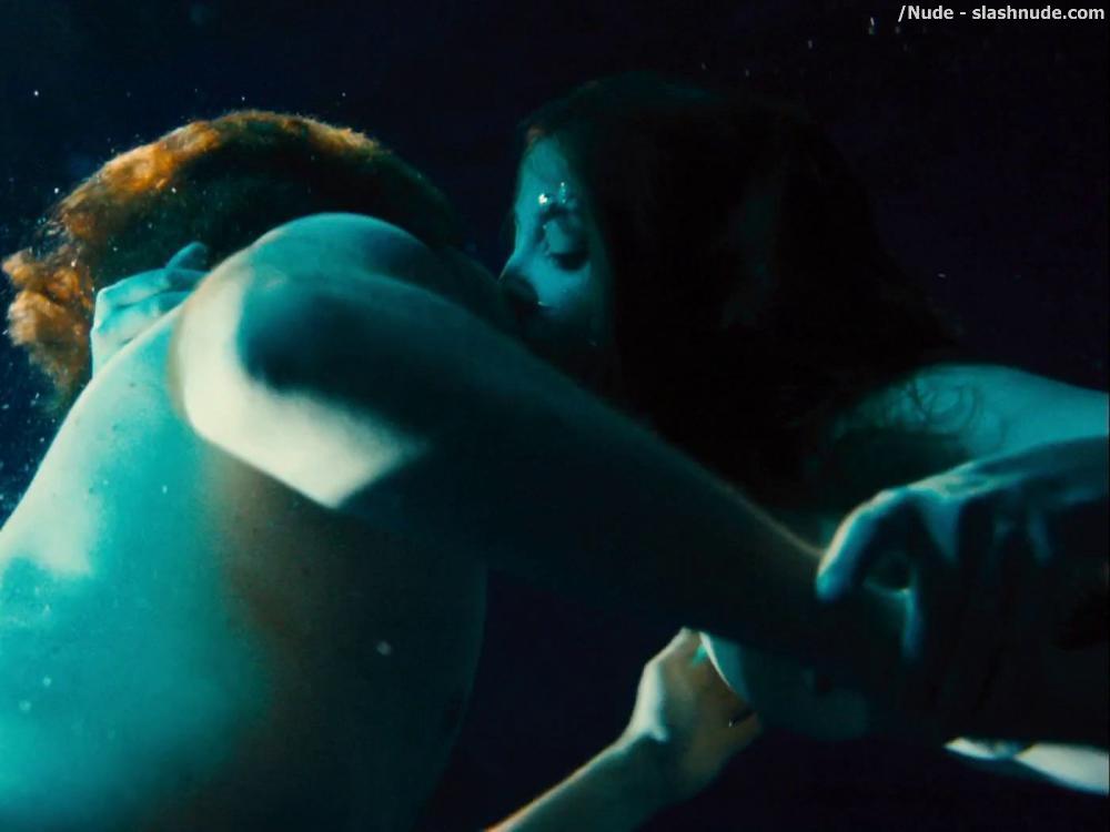 Alexandra Maria Lara Topless Underwater Swim In Rush 6