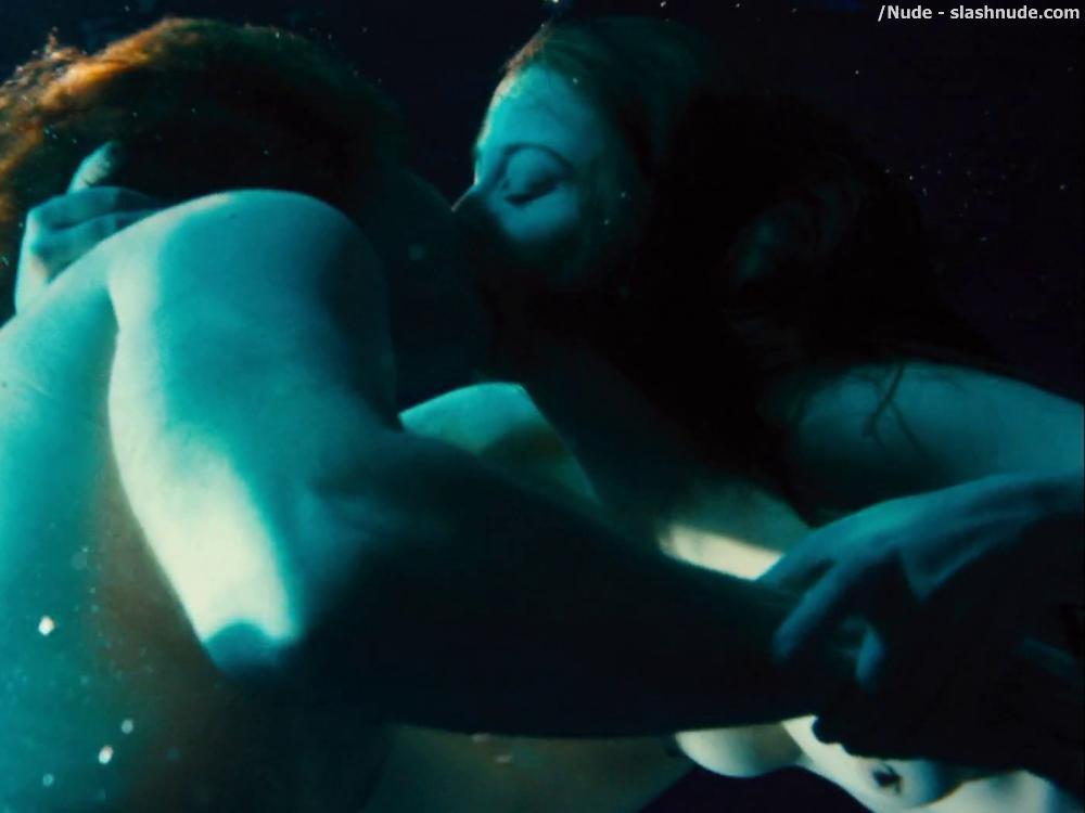 Alexandra Maria Lara Topless Underwater Swim In Rush 7