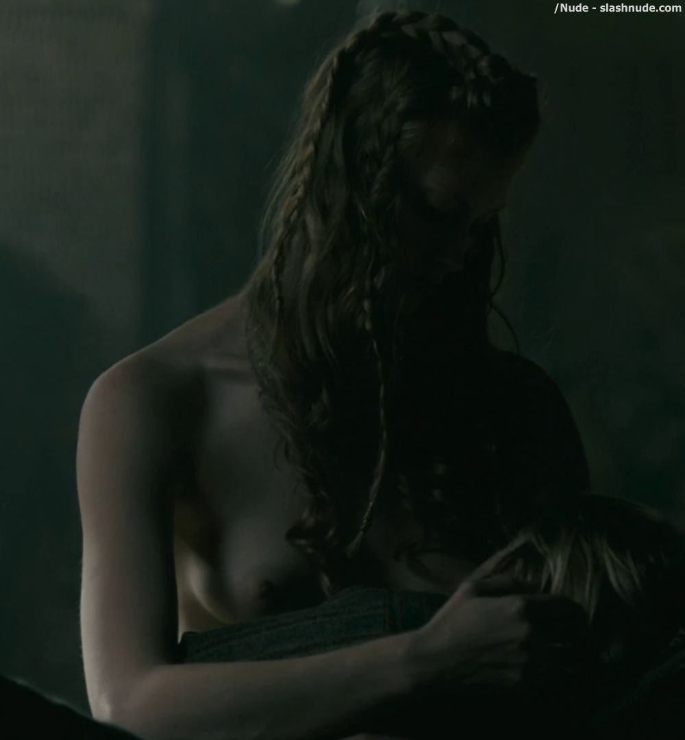 Alyssa Sutherland Topless In Vikings 3