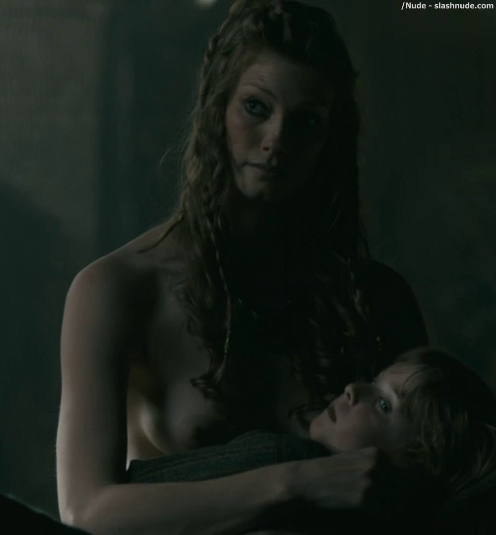 Alyssa Sutherland Topless In Vikings 6