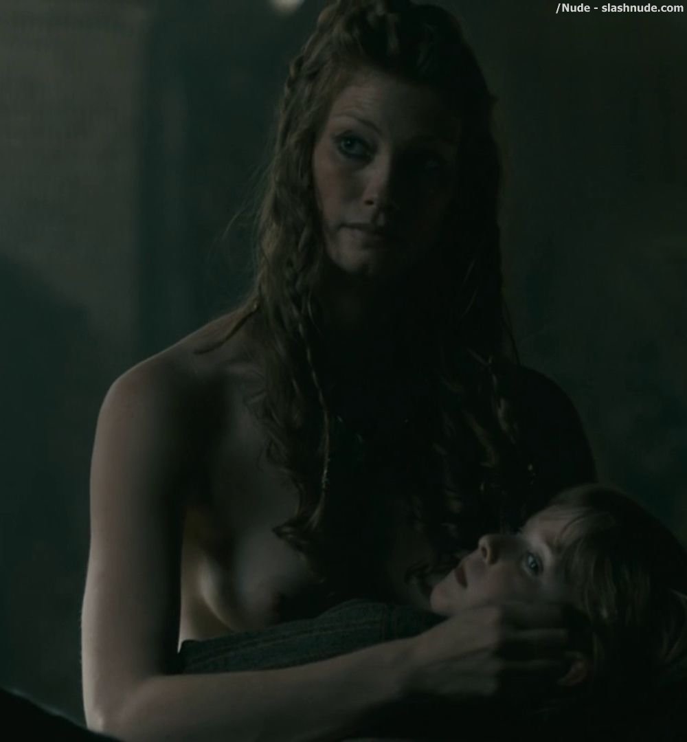 Alyssa Sutherland Topless In Vikings 7