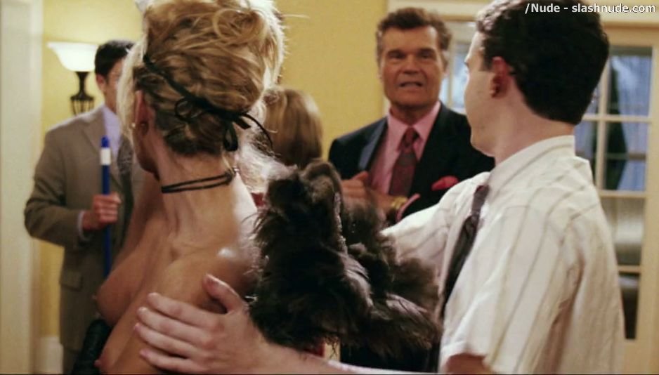Amanda Swisten Topless As French Maid In American Wedding 20