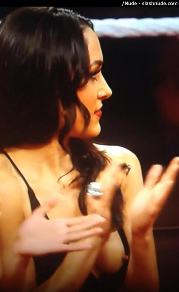 Brie Bella Nipple Comes Out In Wardrobe Malfunction On Raw 1
