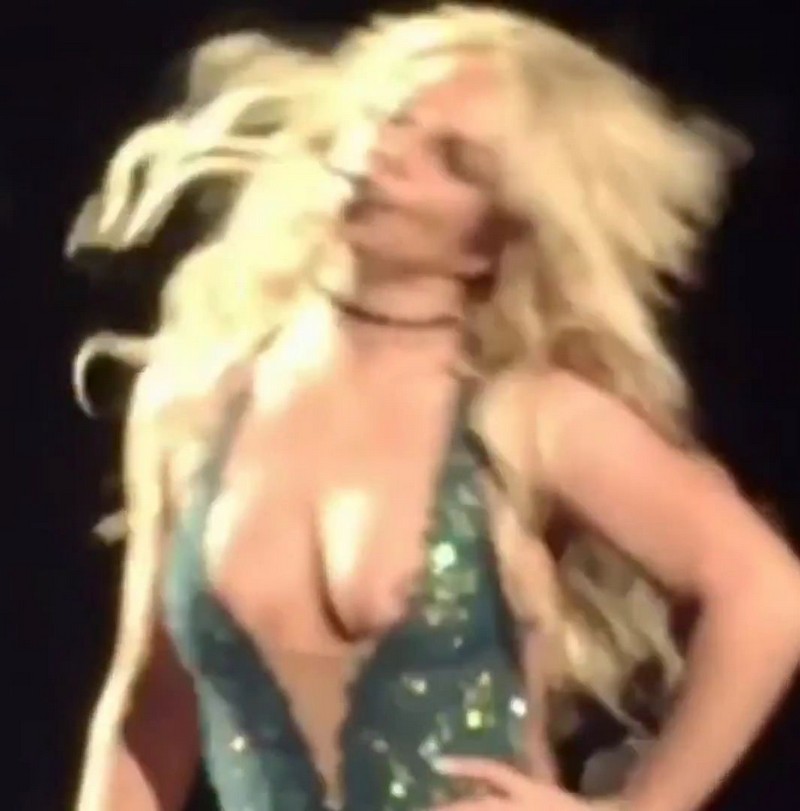 Britney Spears Nipple Slips Out During Las Vegas Concert 12