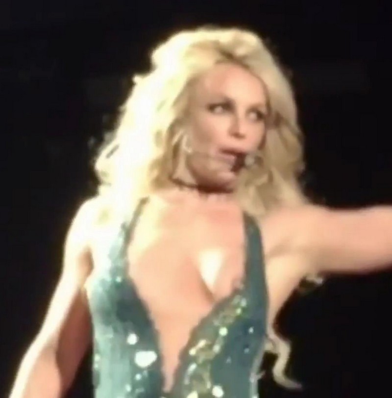 Britney Spears Nipple Slips Out During Las Vegas Concert 13