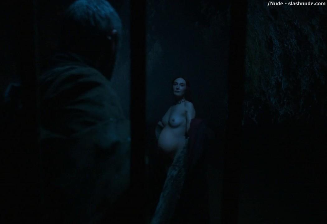 Carice Van Houten Nude And Ready To Pop On Game Of Thrones 1