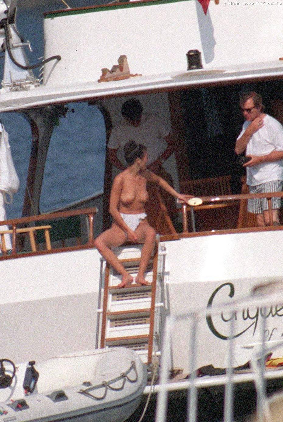 Catherine Zeta Jones Topless On A Yacht 1