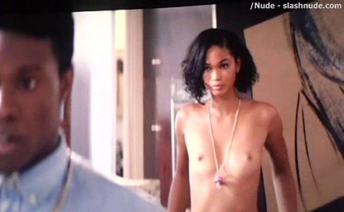 Chanel Iman Topless Debut In Dope 11