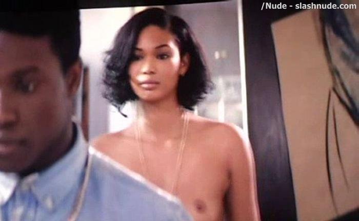 Chanel Iman Topless Debut In Dope 12