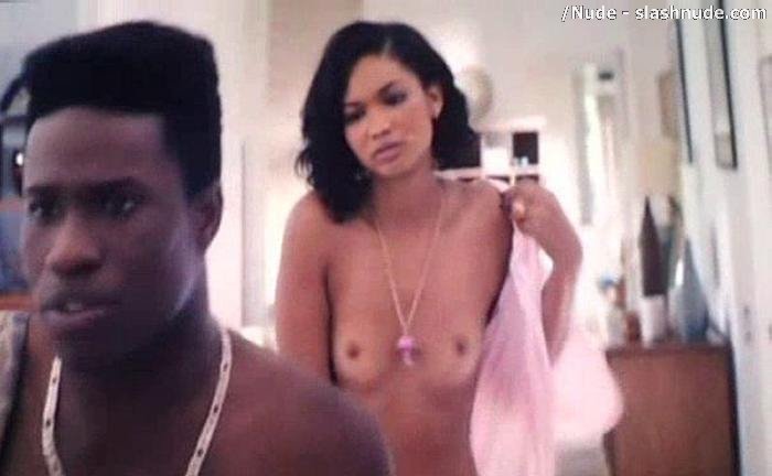 Chanel Iman Topless Debut In Dope 26