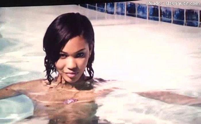 Chanel Iman Topless Debut In Dope 4