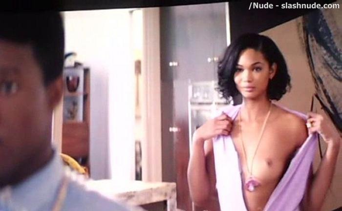 Chanel Iman Topless Debut In Dope 6