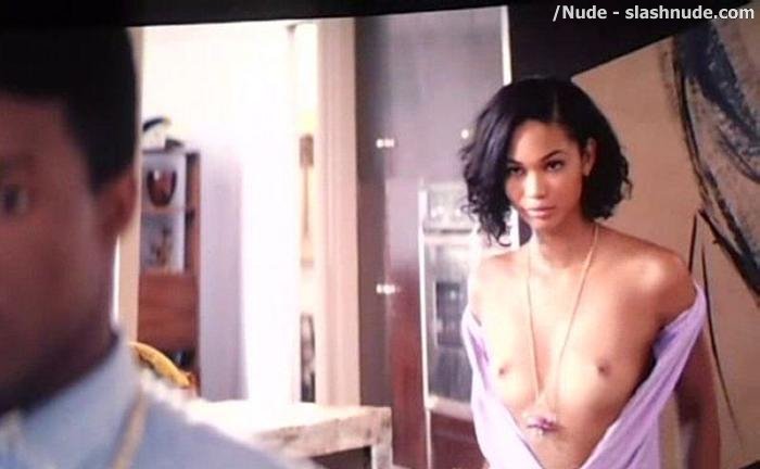 Chanel Iman Topless Debut In Dope 8
