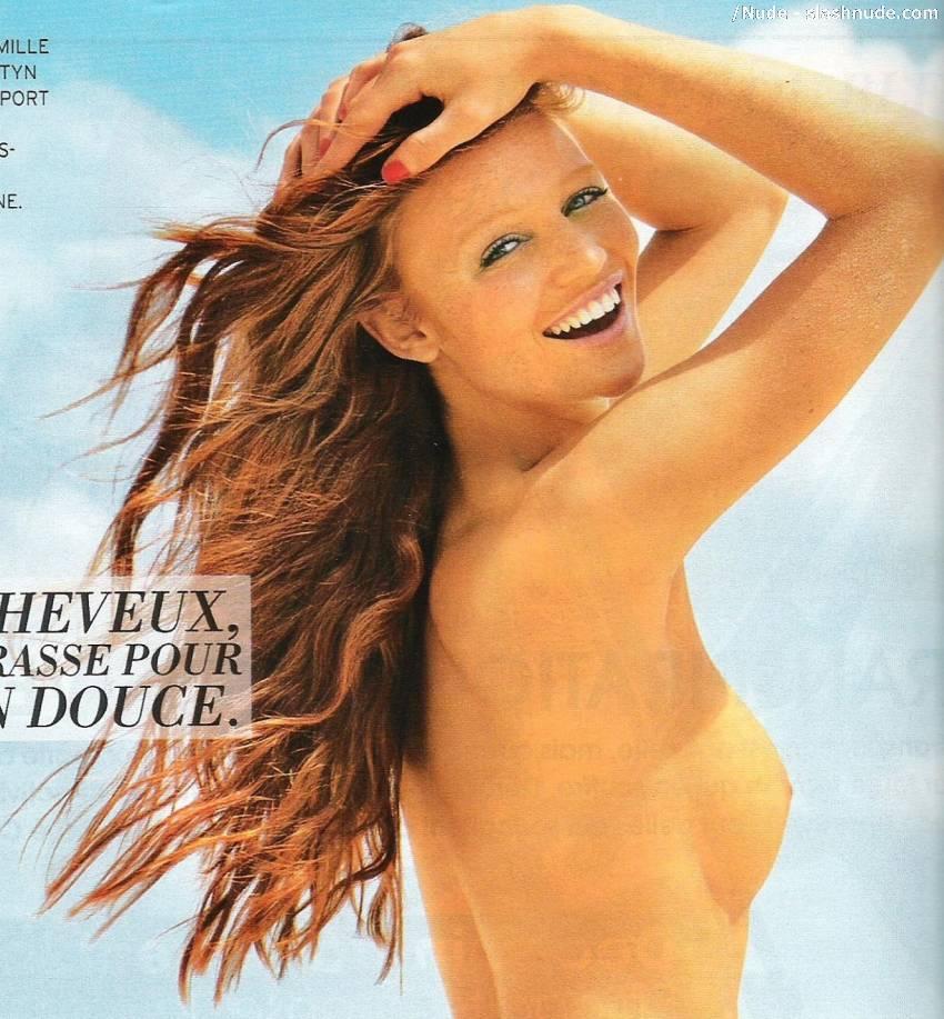 Cintia Dicker Topless Beach Run For Marie Claire Photo Nude