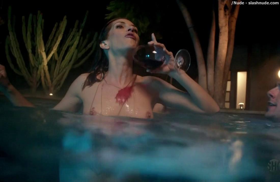 Dawn Olivieri Topless In The Pool On House Of Lies 26