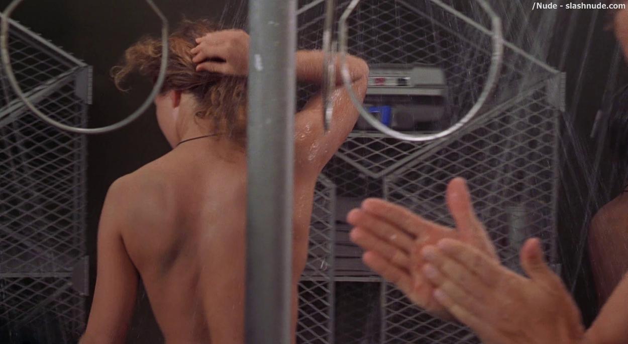 Dina Meyer Topless Starship Troopers Shower 11
