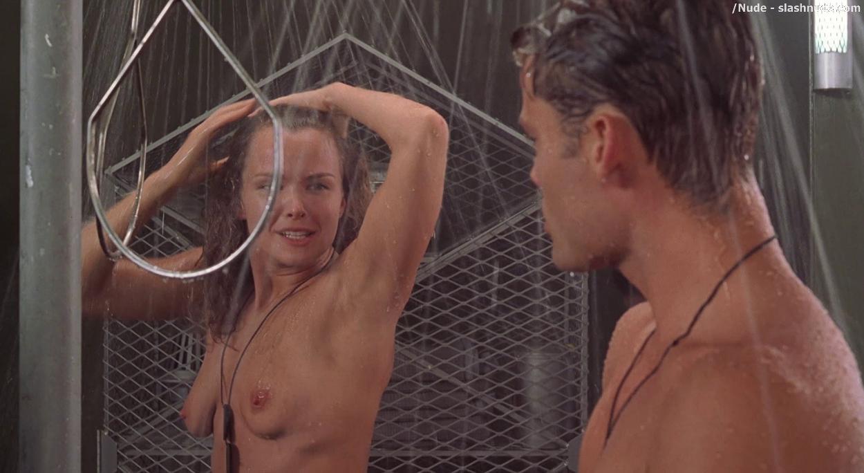 Dina Meyer Topless Starship Troopers Shower 15