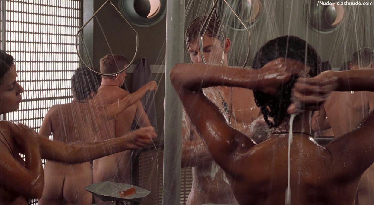 Dina Meyer Topless Starship Troopers Shower 3