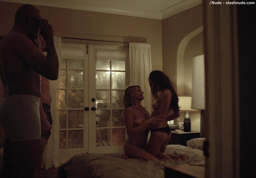 Eliza Coupe Teri Andrez Topless Together On Casual 15