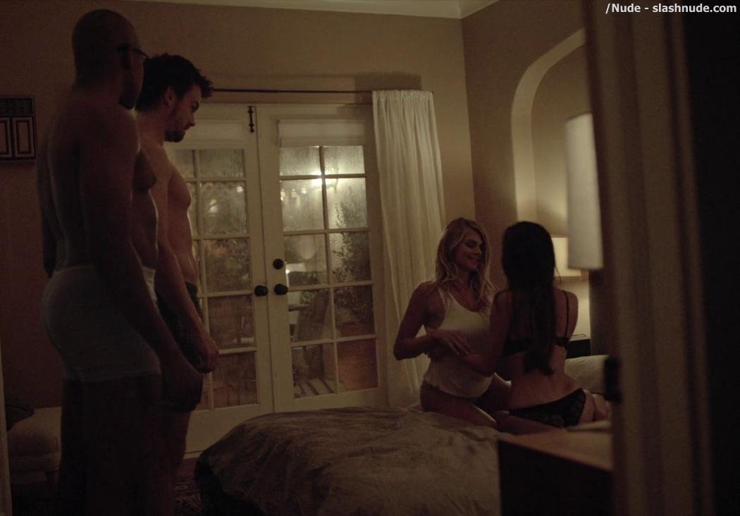 Eliza Coupe Teri Andrez Topless Together On Casual 2