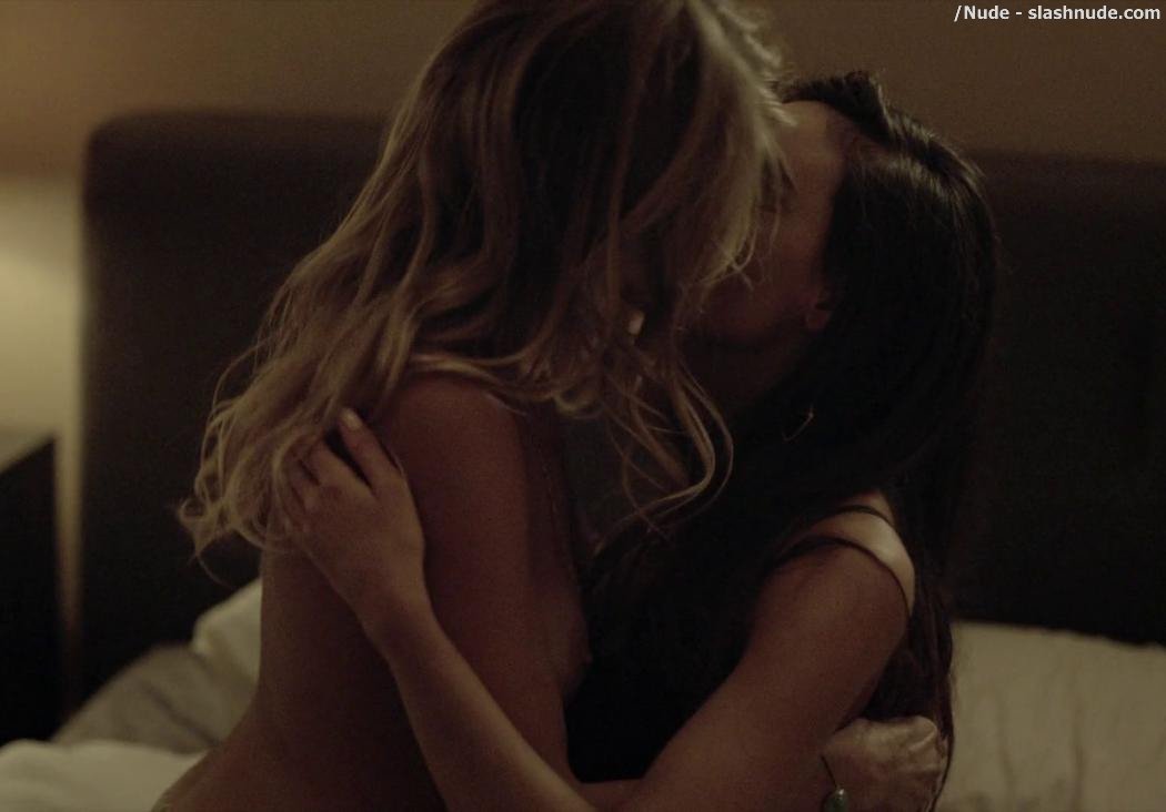 Eliza Coupe Teri Andrez Topless Together On Casual 6