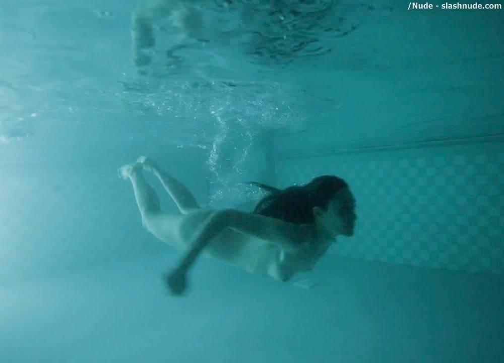 Emmy Rossum Nude Swimming Pool Scene From Shameless 13