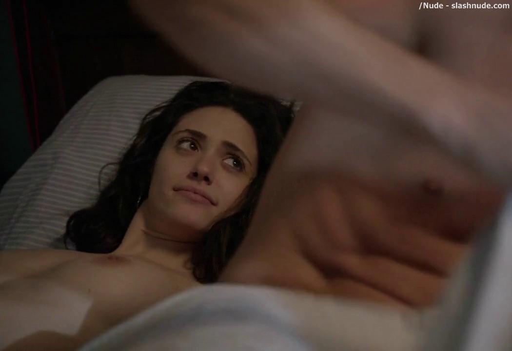 Emmy Rossum Topless After Sex In Bed On Shameless 21