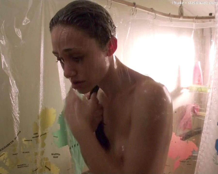 Emmy Rossum Topless In The Shower From Shameless 12