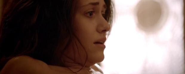 emmy rossum topless to beat the heat on shameless 8558