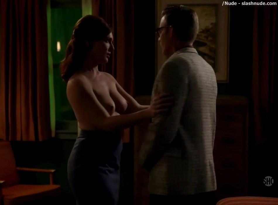 Erin Cummings Topless Breasts Unleashed On Masters Of Sex 11