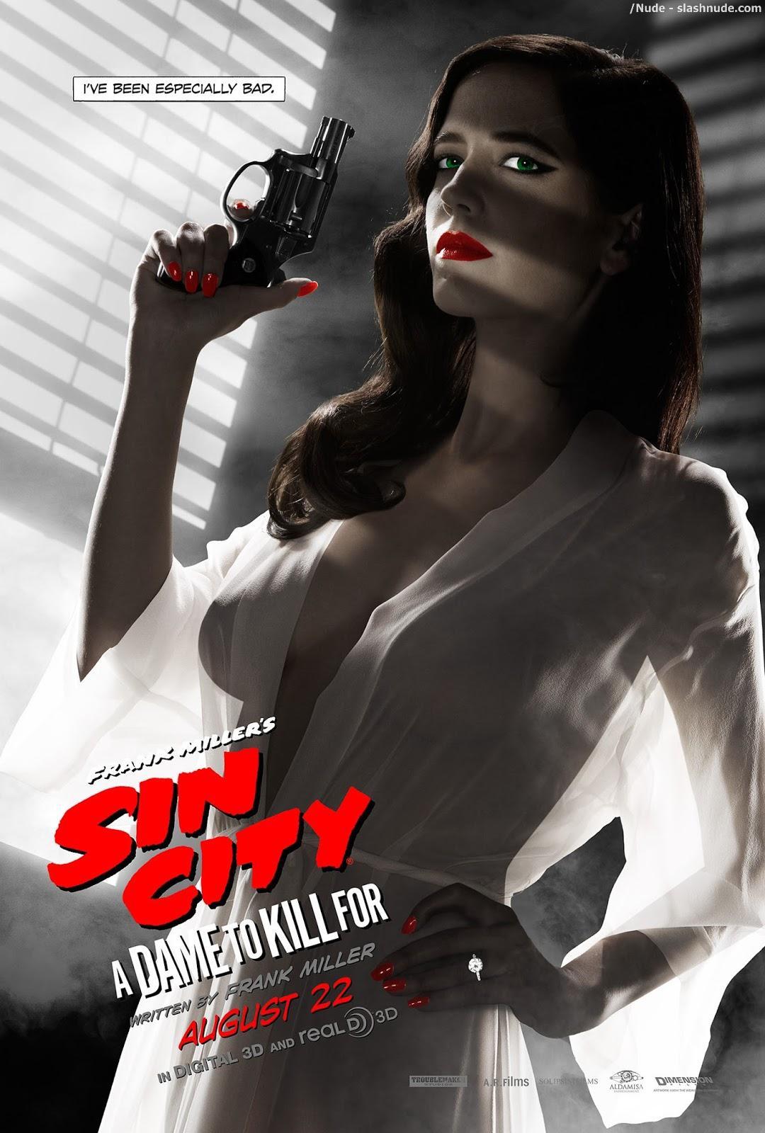 Eva Green Breasts Bared In Sin City Poster 1