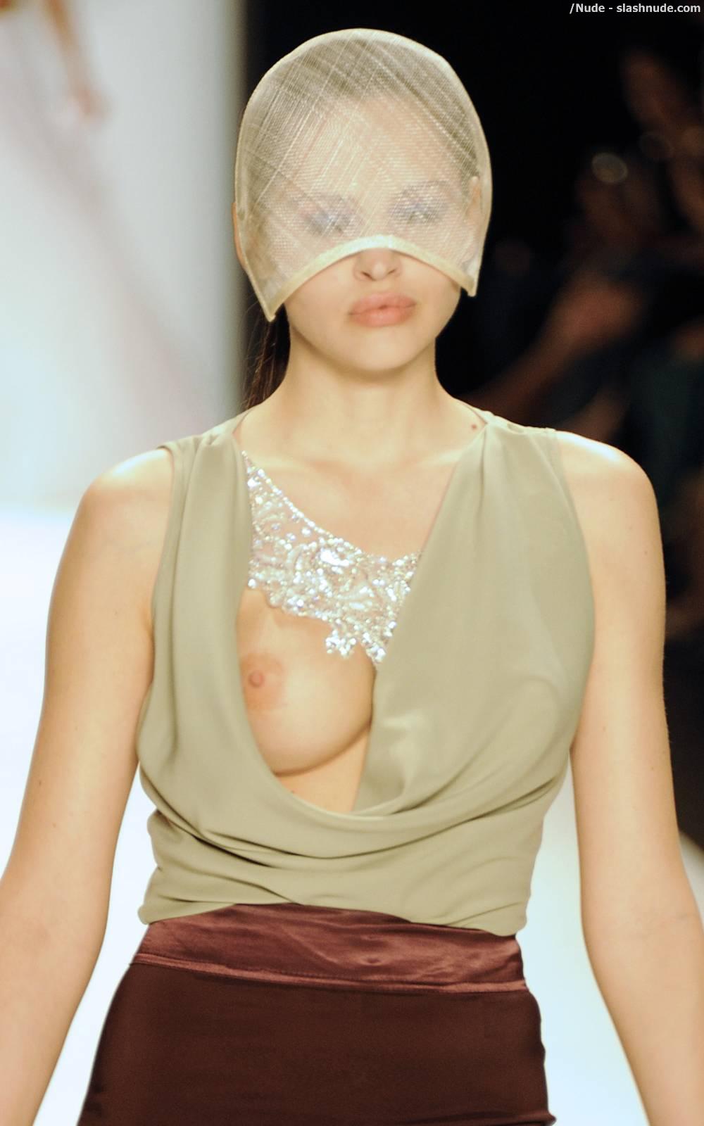 Hana Nitsche Breast Slips Out Of Her Top On Runway 5