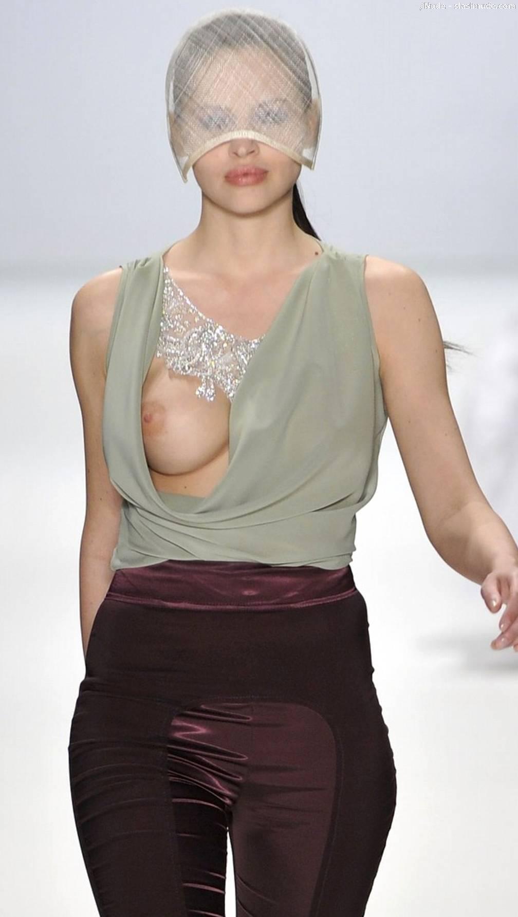 Hana Nitsche Breast Slips Out Of Her Top On Runway 8