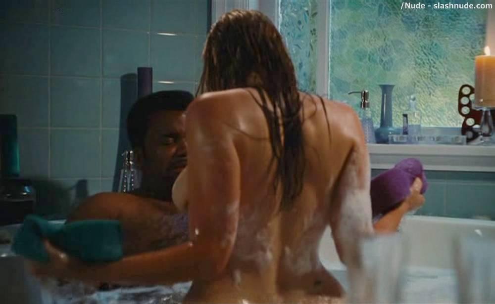 Jessica Pare Topless Breasts In Hot Tub Time Machine 3