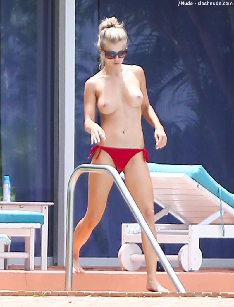 Joanna Krupa Topless For The Private Pool 11
