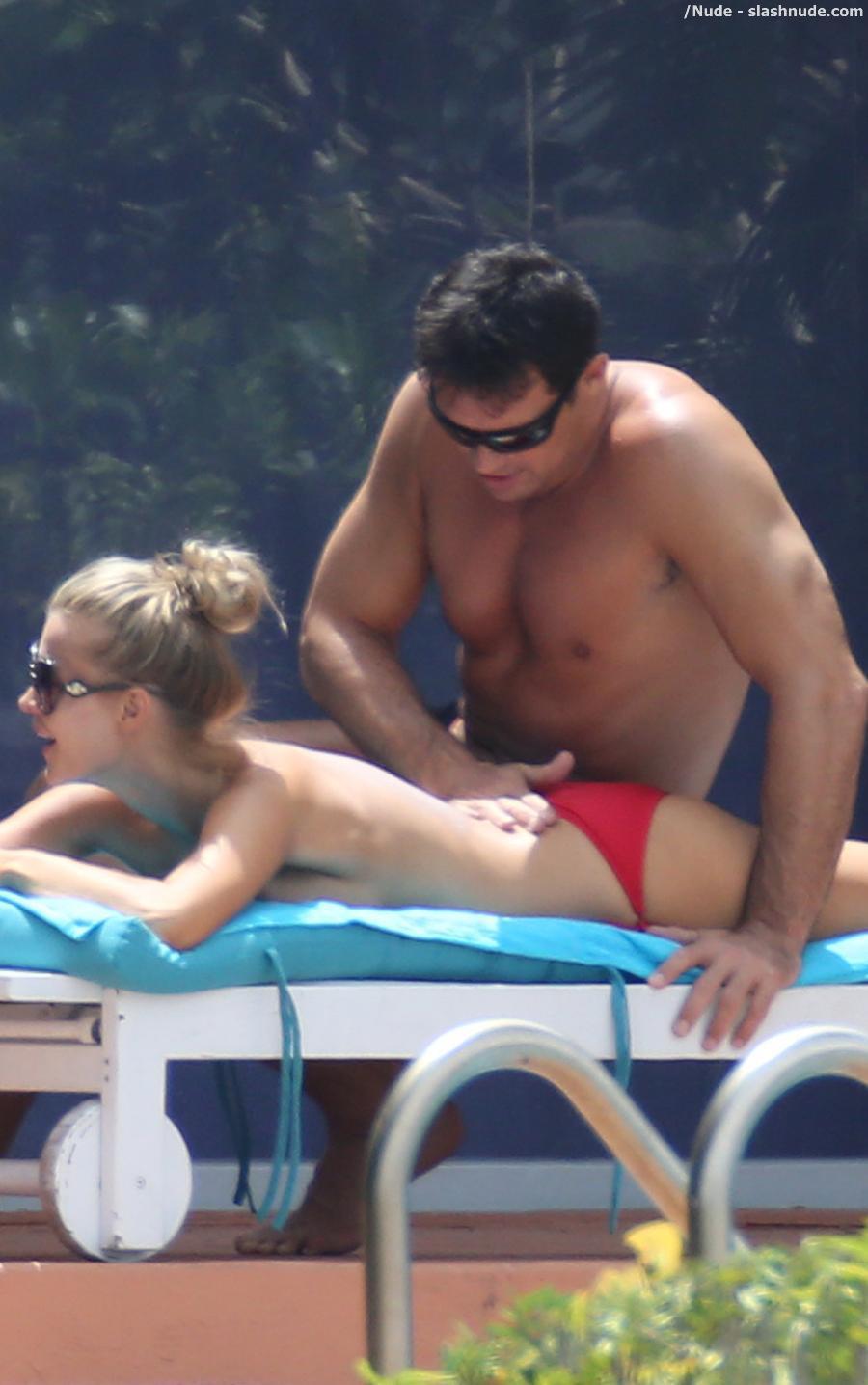 Joanna Krupa Topless For The Private Pool 22