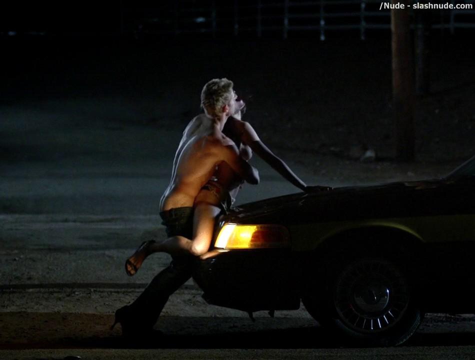 Karolina Wydra Topless On Hood Of Car On True Blood 13