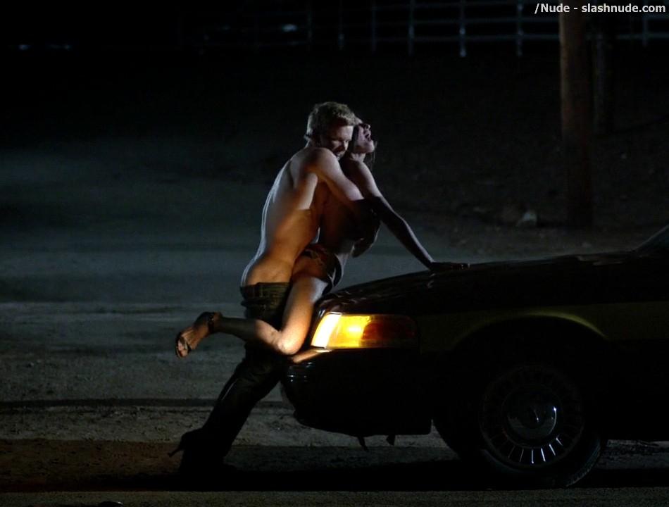 Karolina Wydra Topless On Hood Of Car On True Blood 14