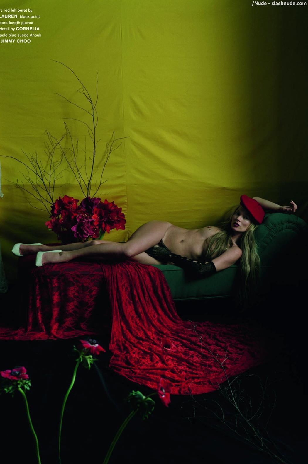 Kate Moss Nude With Bush Up Close For Love Magazine 9