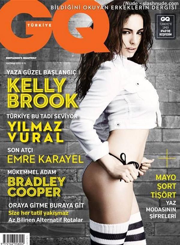Kelly Brook Naked Baring Her Ass In Gq Turkey 1