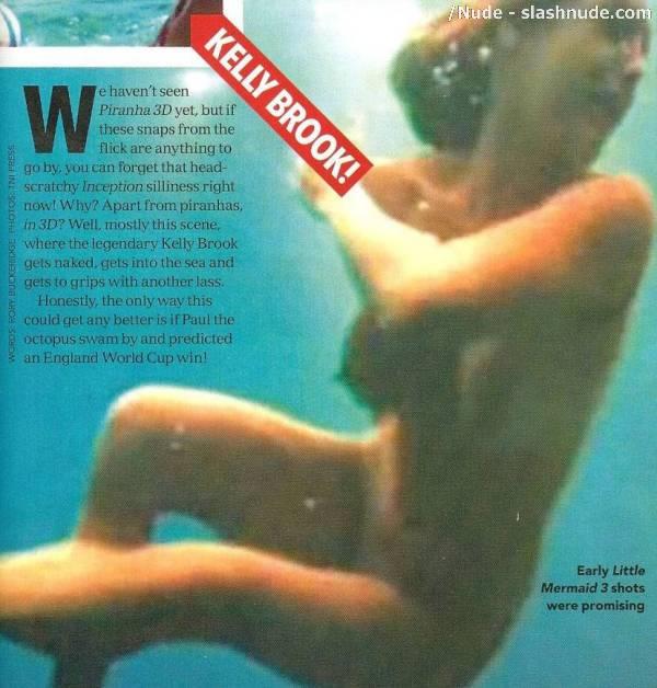 Kelly Brook Naked Swim In Piranha 3d 2