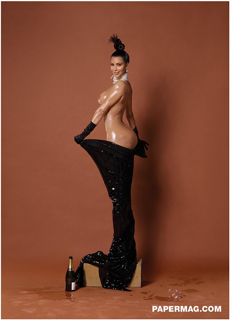 Kim Kardashian Nude And Nearly Full Frontal To Sell Paper 3