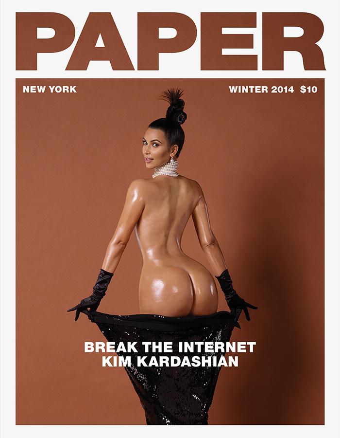 Kim Kardashian Nude Ass Covers Paper Magazine 2