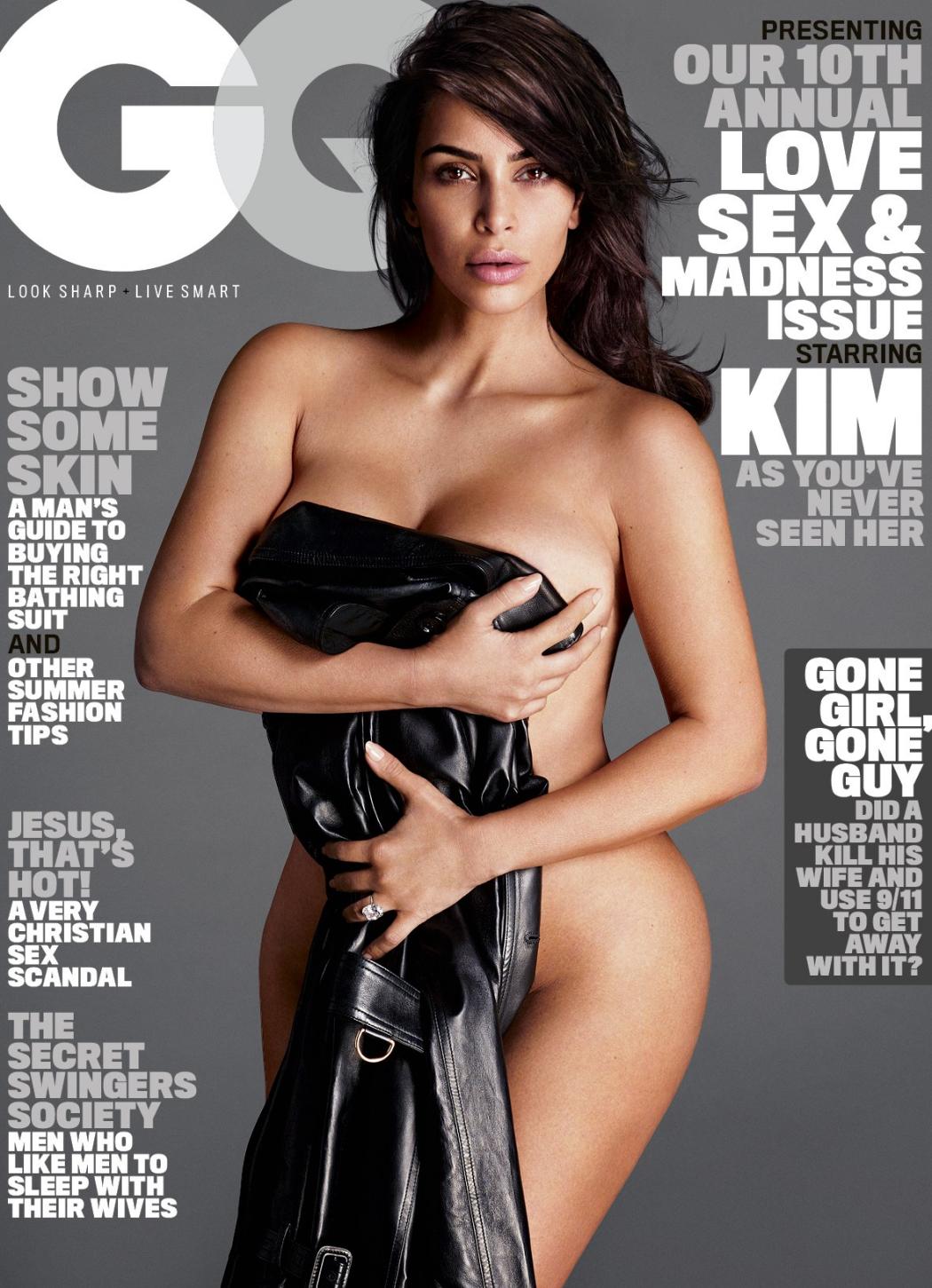 Kim Kardashian Nude Butt Bared In Gq 1