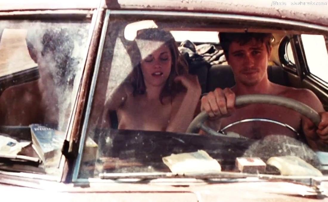 Kristen Stewart Topless Breasts Bared In On Road 10