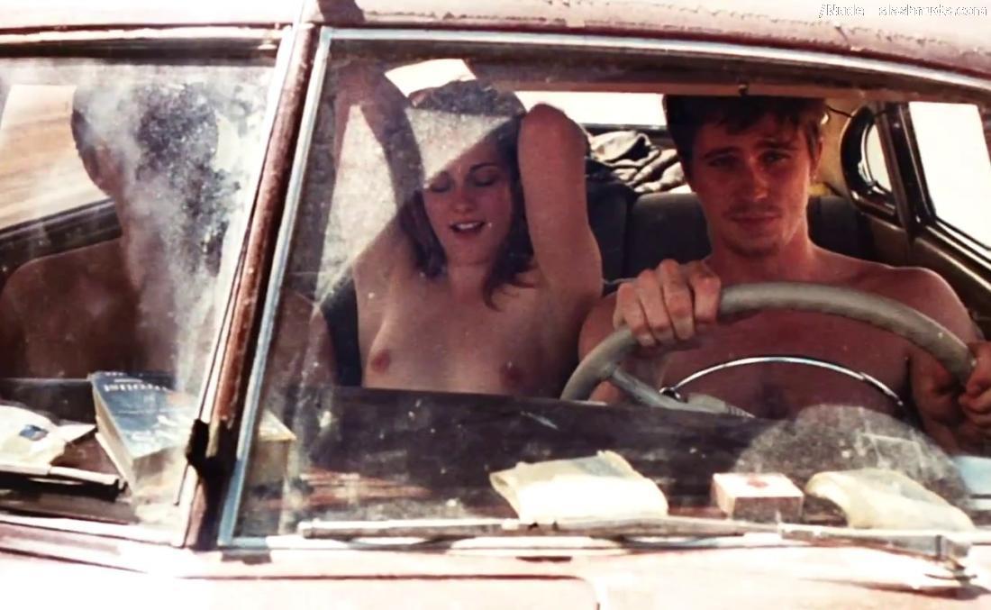 Kristen Stewart Topless Breasts Bared In On Road 8