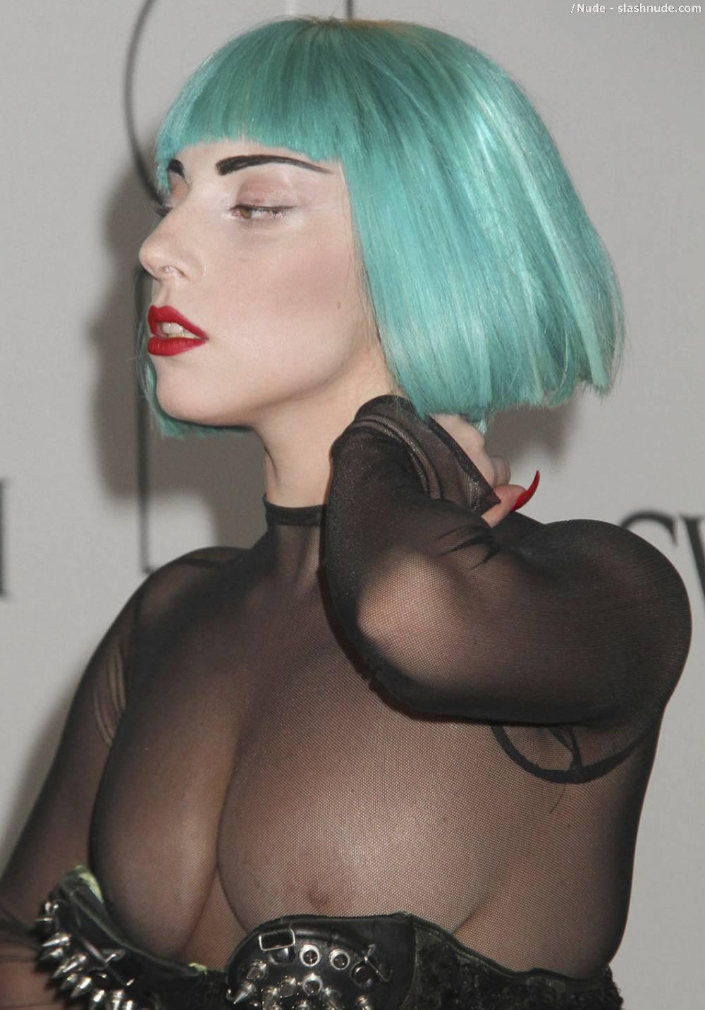 Lady Gaga Nipples Make Special Appearance At Fashion Event 9