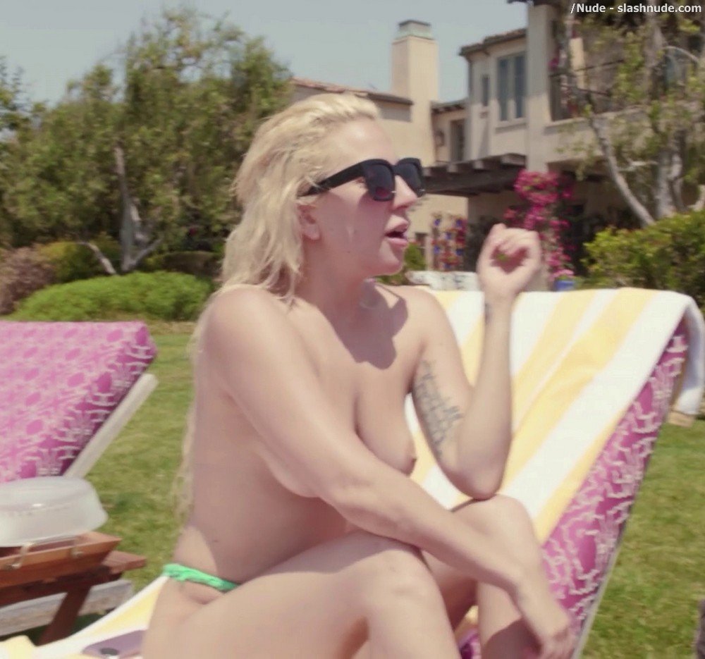 Lady Gaga Topless Sunbathing In Five Foot Two 3