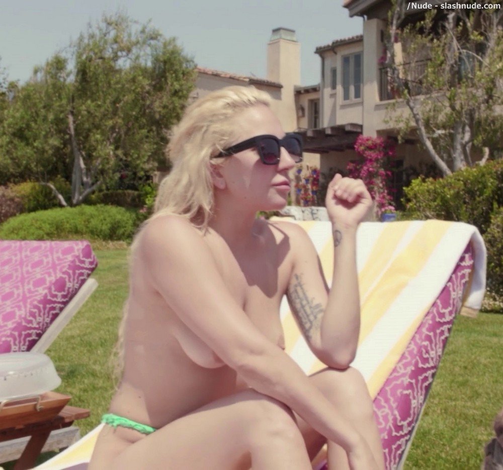 Lady Gaga Topless Sunbathing In Five Foot Two 5