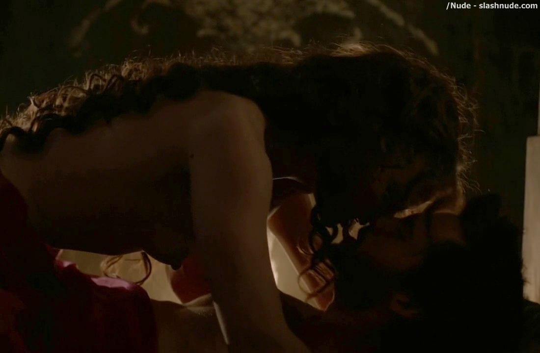 Laura Haddock Topless In Bed From Da Vinci Demons 14